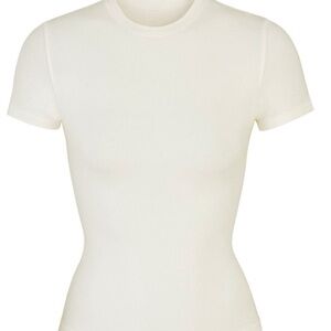 Skims Cotton Jersey T-shirt in Bone